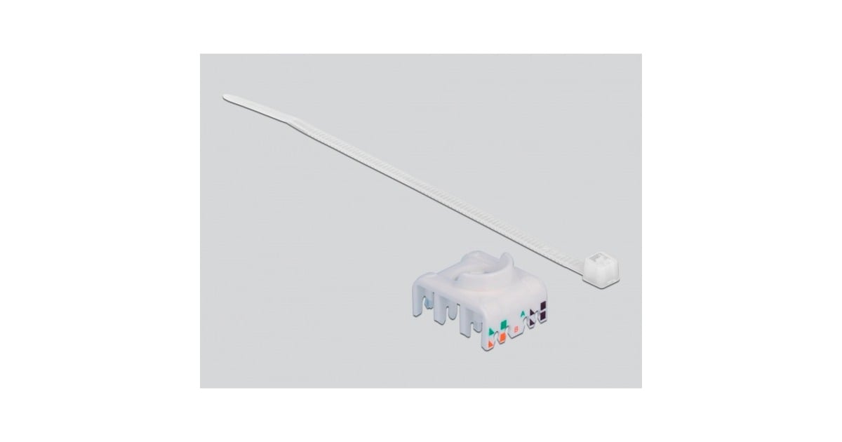DeLOCK Hutschienenadapter Mit Keystone-Modul RJ-45 > Cat.6a LSA Grau