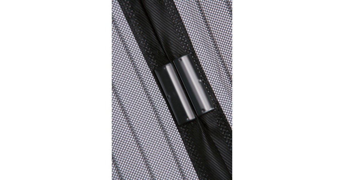 EASYmaxx Moskitonetz Magic Klick (Tür), 90 x 210cm schwarz/transparent, mit  Magnetverschluss
