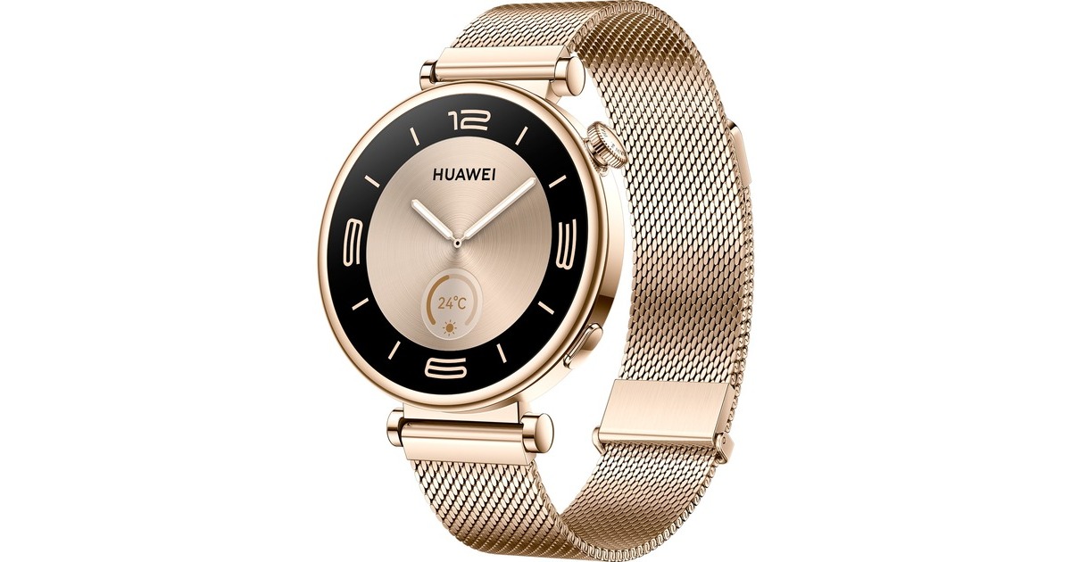 Huawei Watch GT4 41mm (Aurora-B19M), Smartwatch gold/weiß