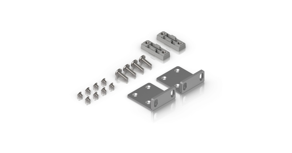 Ubiquiti Rack Ear Kit UACC-Rack-Ear-1U, Halterung silber, 1HE