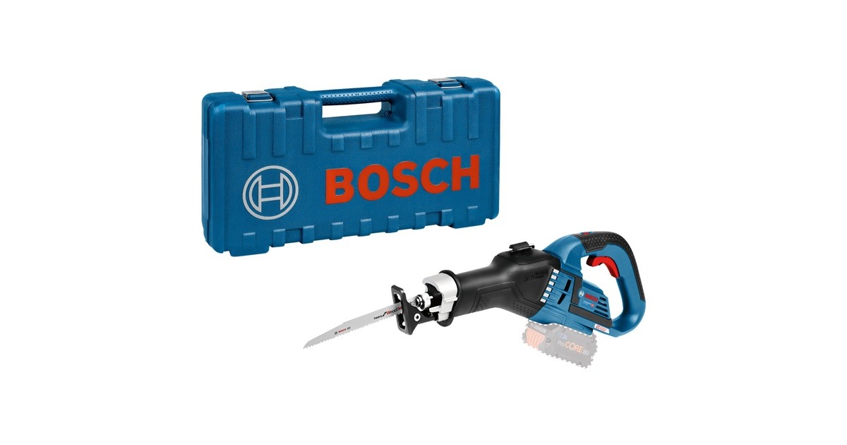 Bosch Professional Akku-Säbelsäge GSA 18V-32 Professional solo, 18Volt  blau/schwarz, ohne Akku und Ladegerät, im Koffer