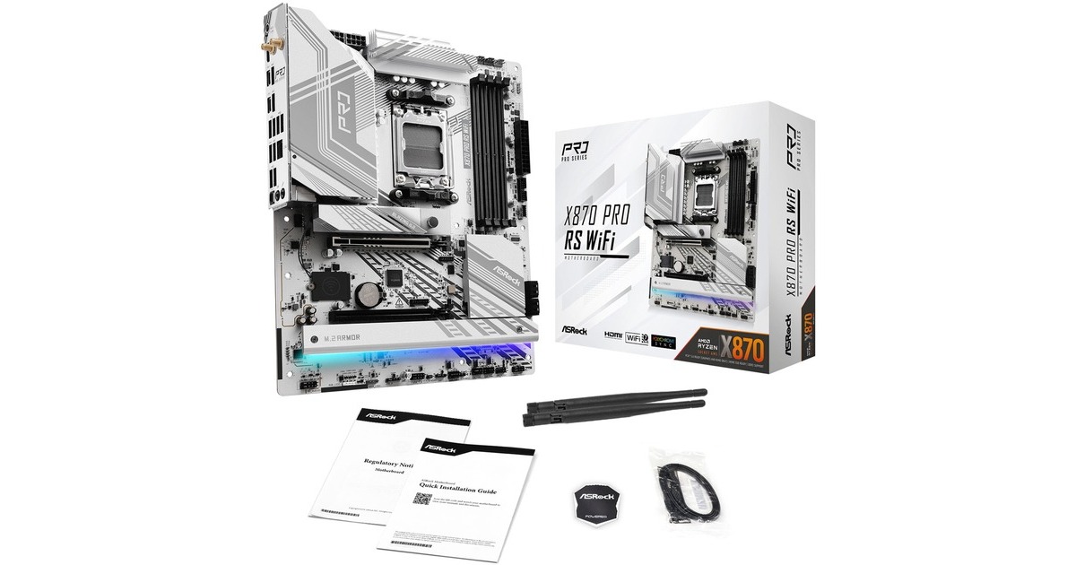 ASRock マザーボード X870 Pro RS WiFi AMD ASRock X870 Pro RS WiFi, Mainboard
