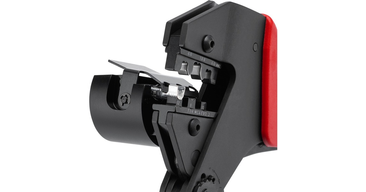 KNIPEX Crimp-Systemzange 97 43 66 EVO, Crimpzange rot/blau, für