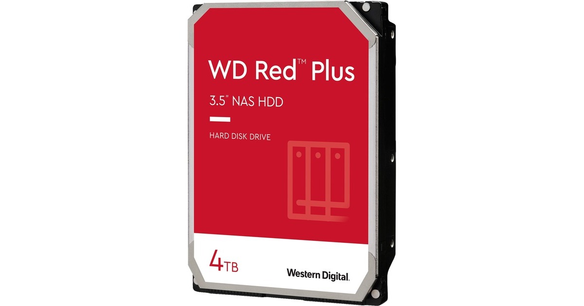 WD Red Plus NAS-Festplatte 4 TB SATA 6 Gb/s, 3,5