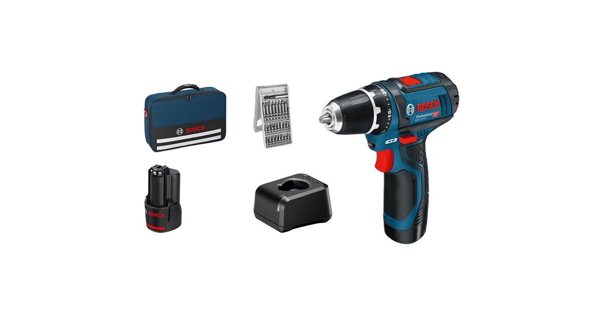 Bosch Akku-Bohrschrauber GSR 12V-15 Mit 2 X 2.0 Ah Akku | 060186810F