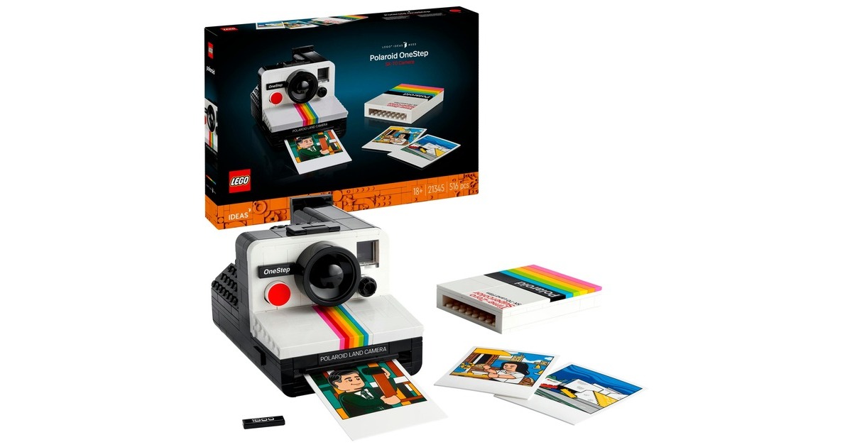 預購】Light Your Bricks LEGO 21345 Polaroid OneStep SX-70 Camera  專用展示盒(不包含LEGO) - 爆買俠BOMBUYMAN