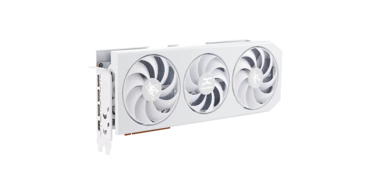PowerColor Radeon RX 9070 XT Hellhound Spectral White OC