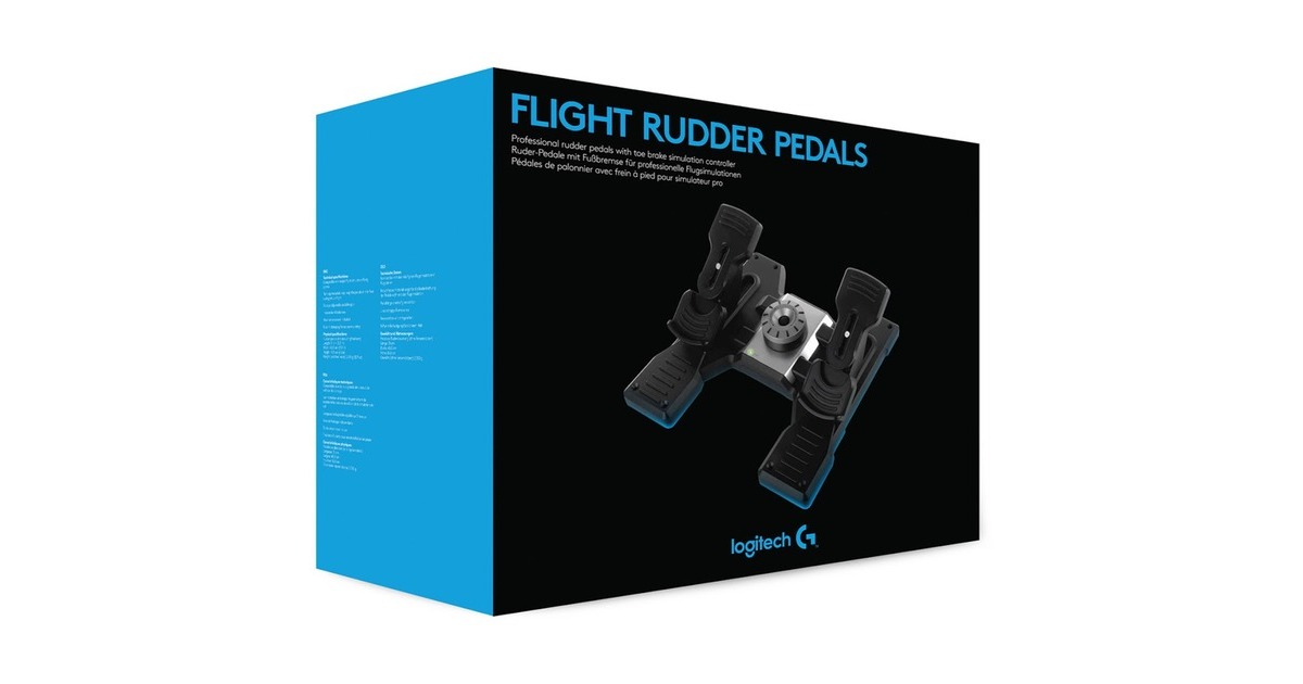 Logitech Gaming G Saitek PRO Flight Rudder Pedals, Pedale