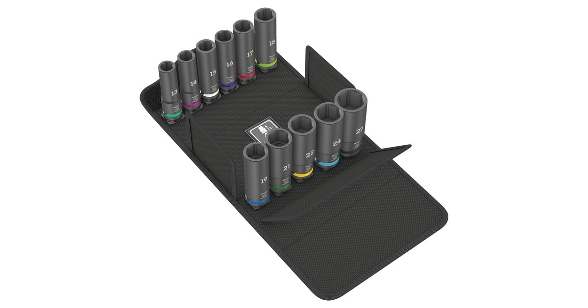 Douille Longue Impaktor Wera 14 Mm - Emmanchement 3/8" - 63 Mm De Profondeur - Pour Visseuse à Choc
