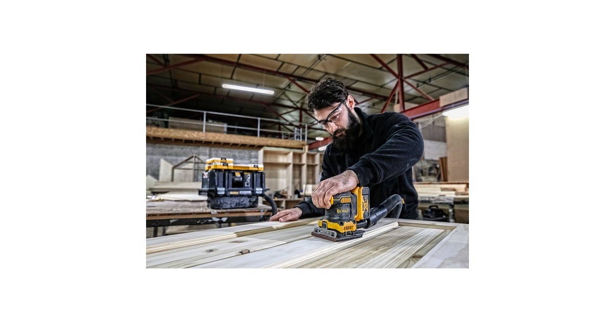 DeWalt 18V Akku-Vibrationsschleifer - Bürstenlos, Mit Staubabsaugung Und Klett-System