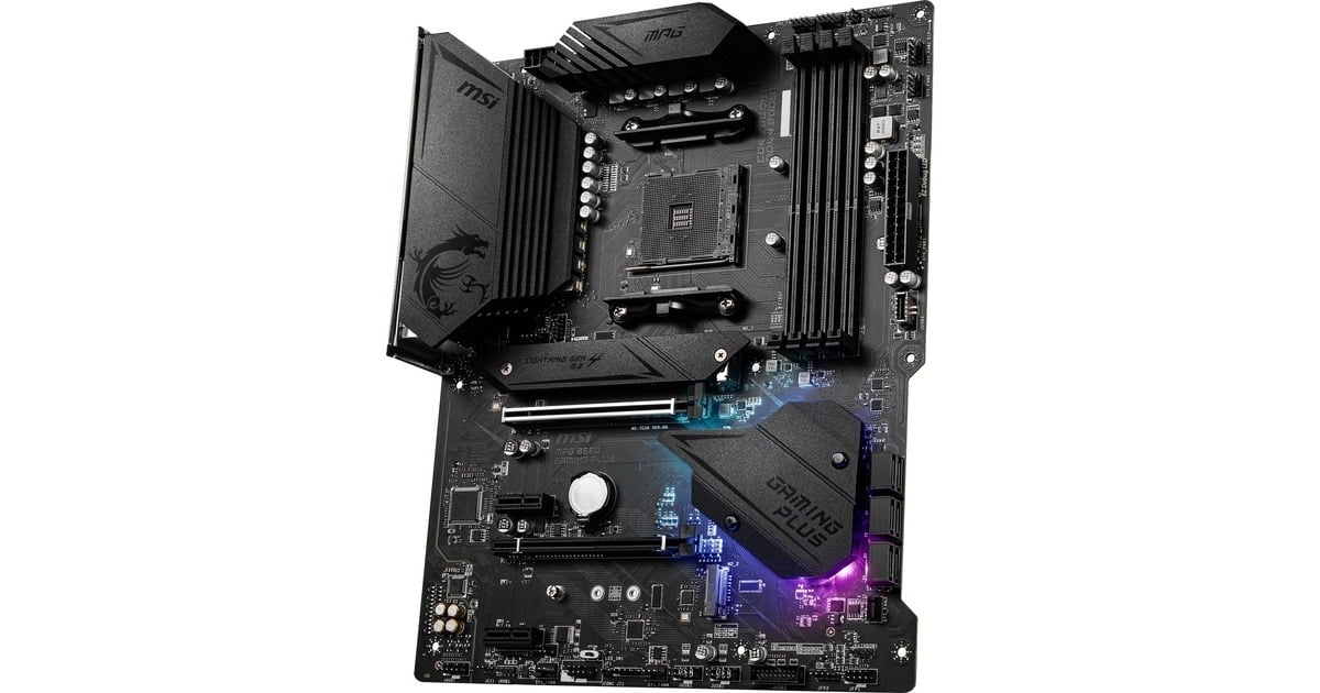 MSI MPG B550 GAMING PLUS, Mainboard schwarz