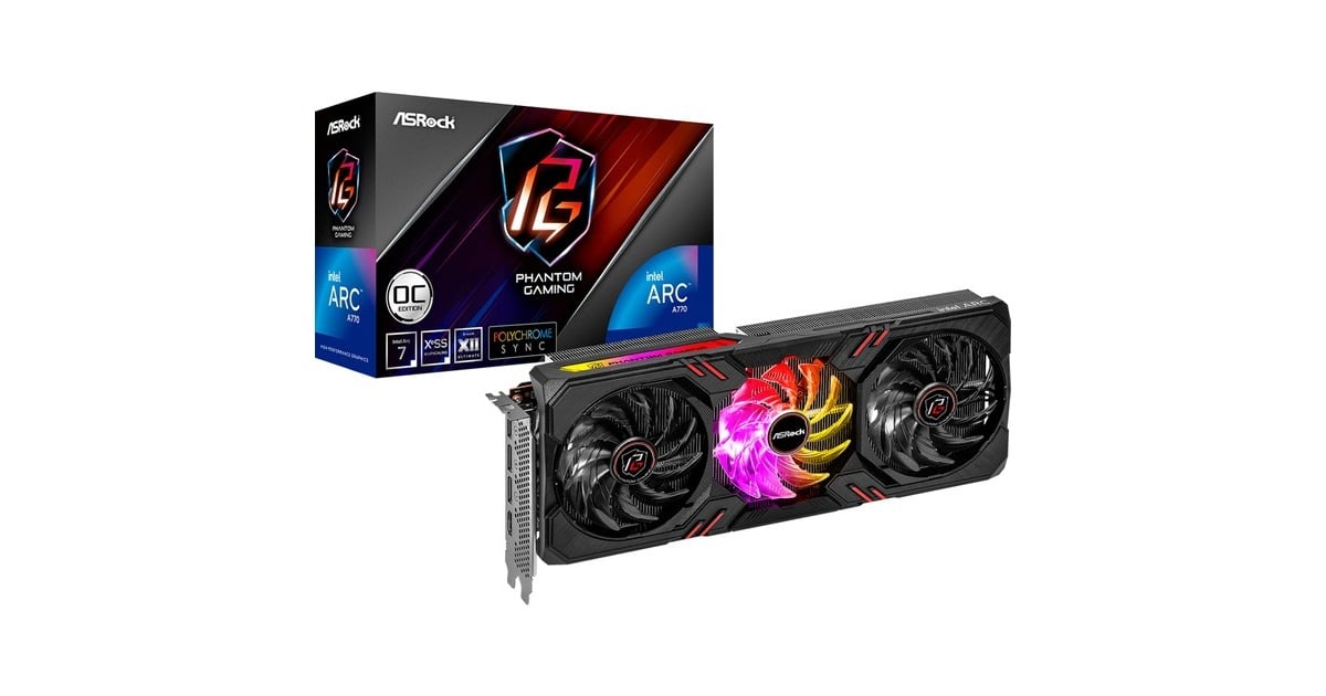 【新品】Intel Arc A770 Phantom Gaming 16GB ASRock | Intel Arc A770 Phantom Gaming 16GB OC