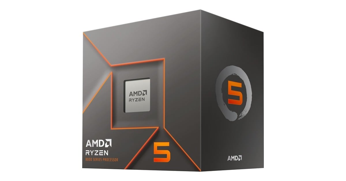 CPU Ryzen 5 8400F AM5 AMD Ryzen™ 5 8400F 6 Core 12 Thread 4.7 GHz Max Boost 4.2 GHz Base