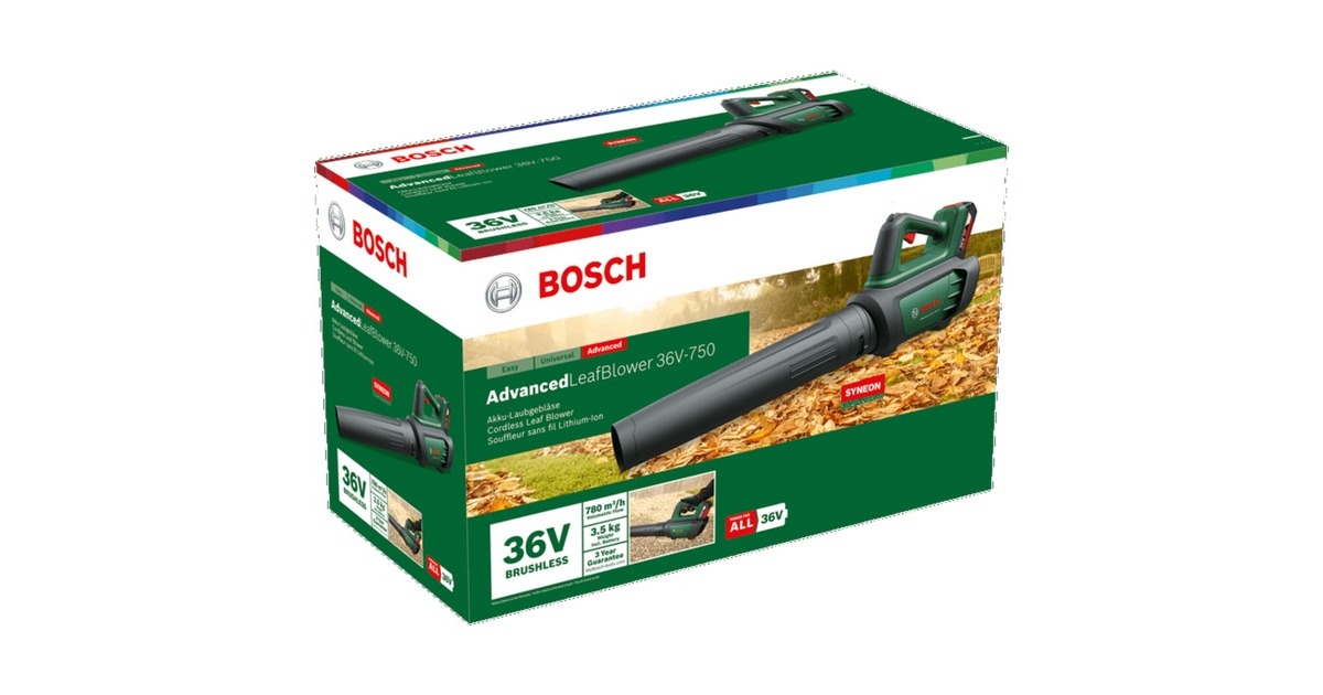 Bosch Heimwerken & Garten AkkuLaubbläser Advanced LeafBlower 36V750