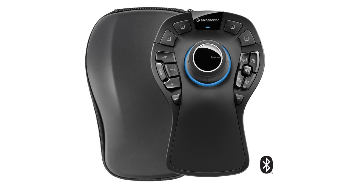 3DConnexion SpaceMouse Pro Wireless - Bluetooth Edition, Maus schwarz
