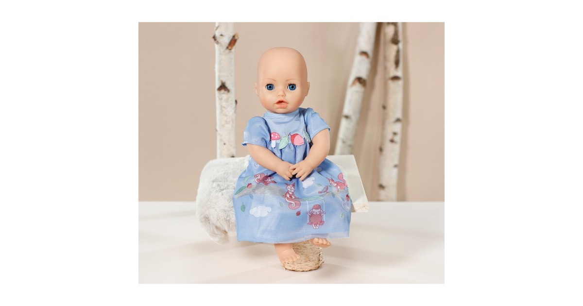 Puppenkleidung Bademantel Mit Pantoffeln – Für Puppen 33-38 Cm, Blau & Rosa