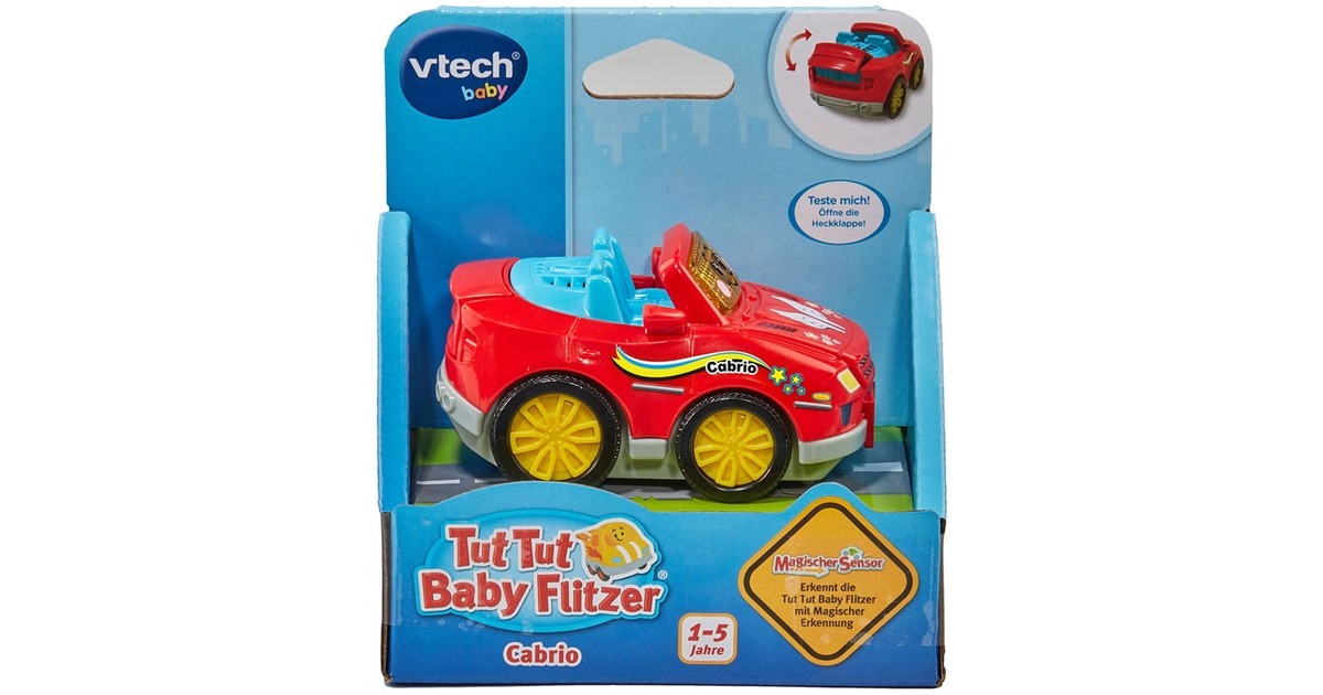 Vtech TUT TUT Baby Flitzer - Blueys Cabrio - Giochi e Prodotti per l'Età Evolutiva