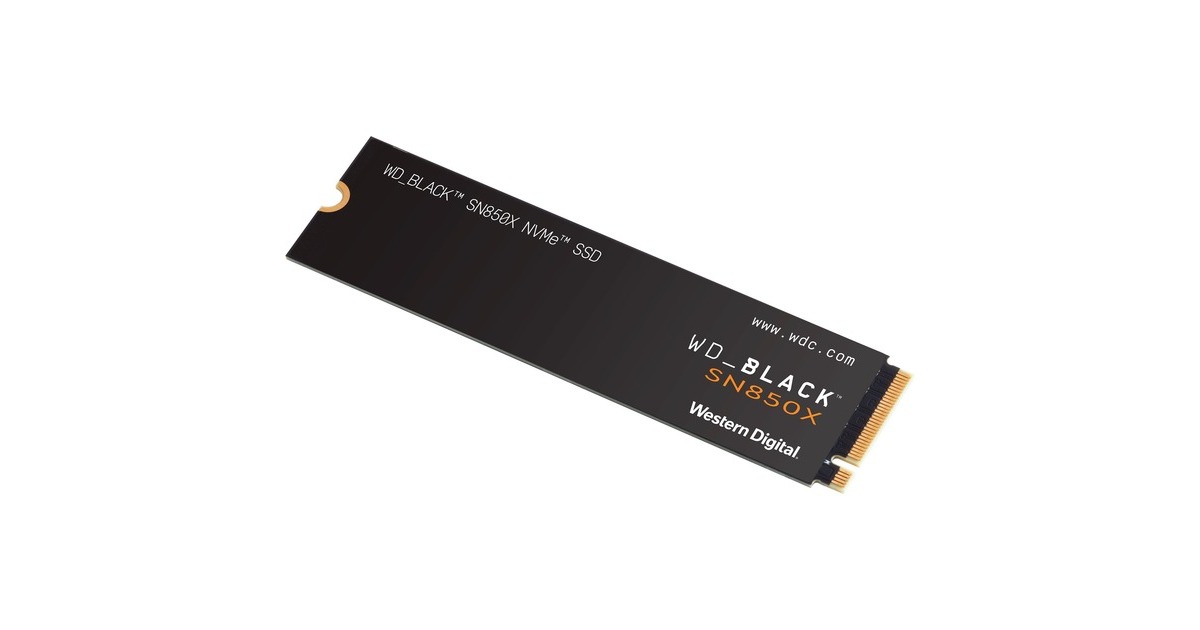 WD Black SN850X NVMe SSD 2 TB schwarz, PCIe 4.0 x4, NVMe, M.2 2280