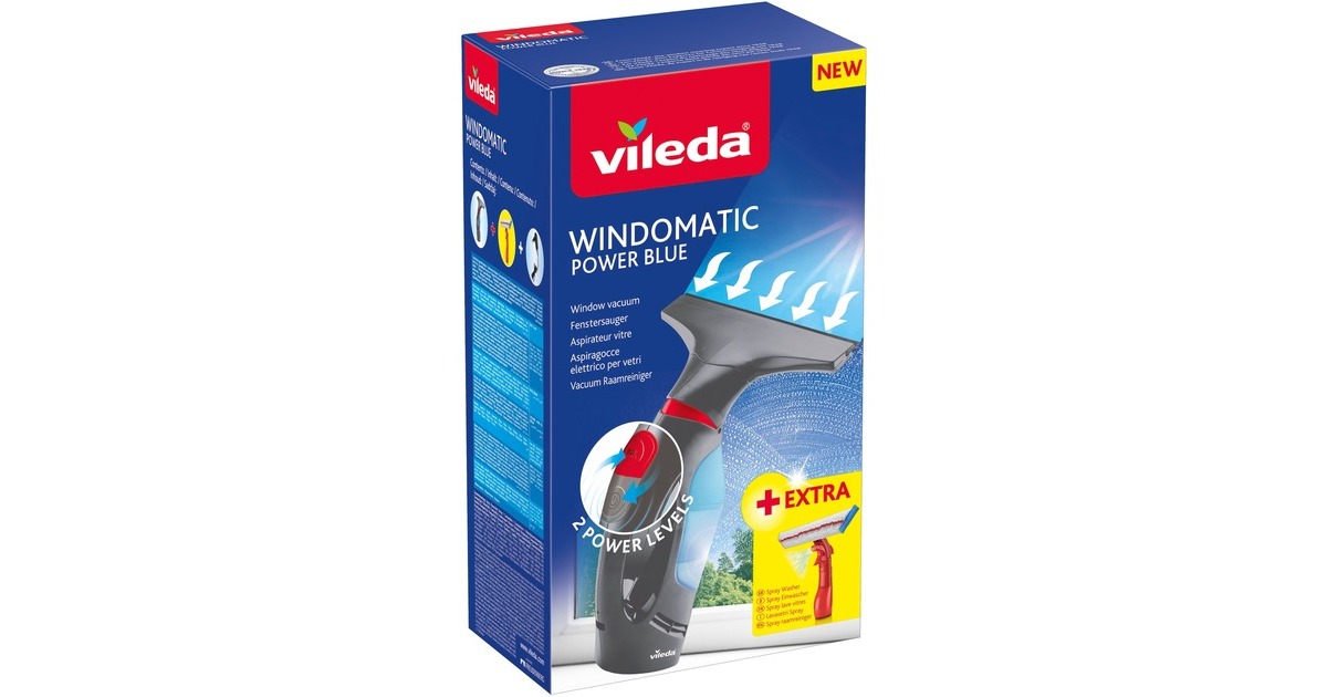 Power Windomatic Fenstersauger Vileda schwarz/blau Blue,