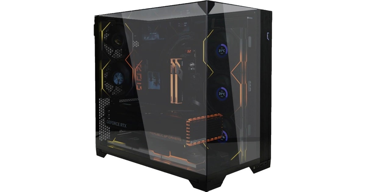 Lian Li O11 Vision Compact , Tower-Gehäuse schwarz, Tempered Glass x 3