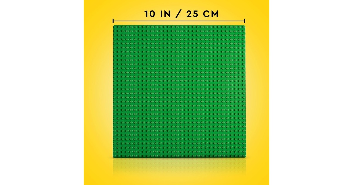 LEGO 11023 Classic Grüne Bauplatte, Konstruktionsspielzeug grün,  Quadratische Grundplatte mit 32x32 Noppen