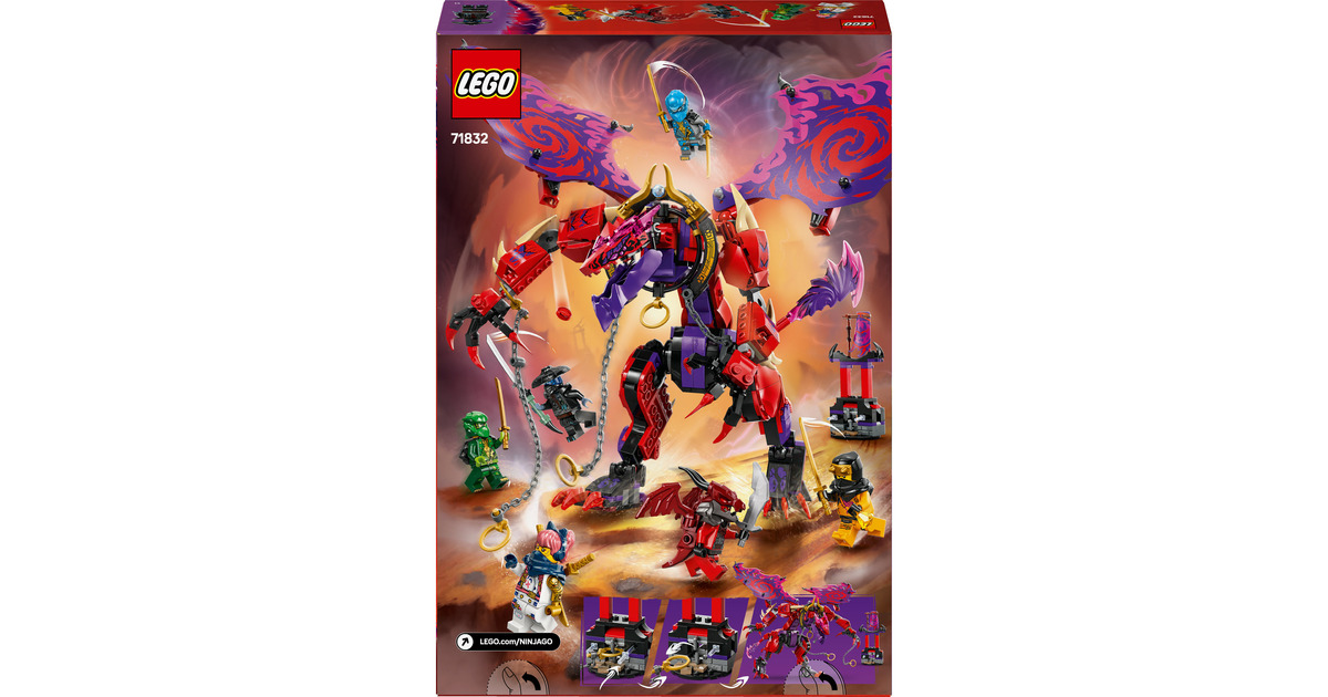 LEGO 71832 Ninjago Chaosdrache Donnerzahn, Konstruktionsspielzeug