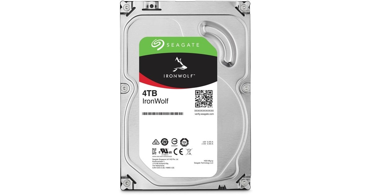 【正常】IronWolf 4TB SATA CMR HDD Seagate IronWolf NAS 4 TB CMR, Festplatte SATA 6 Gb/s, 3,5