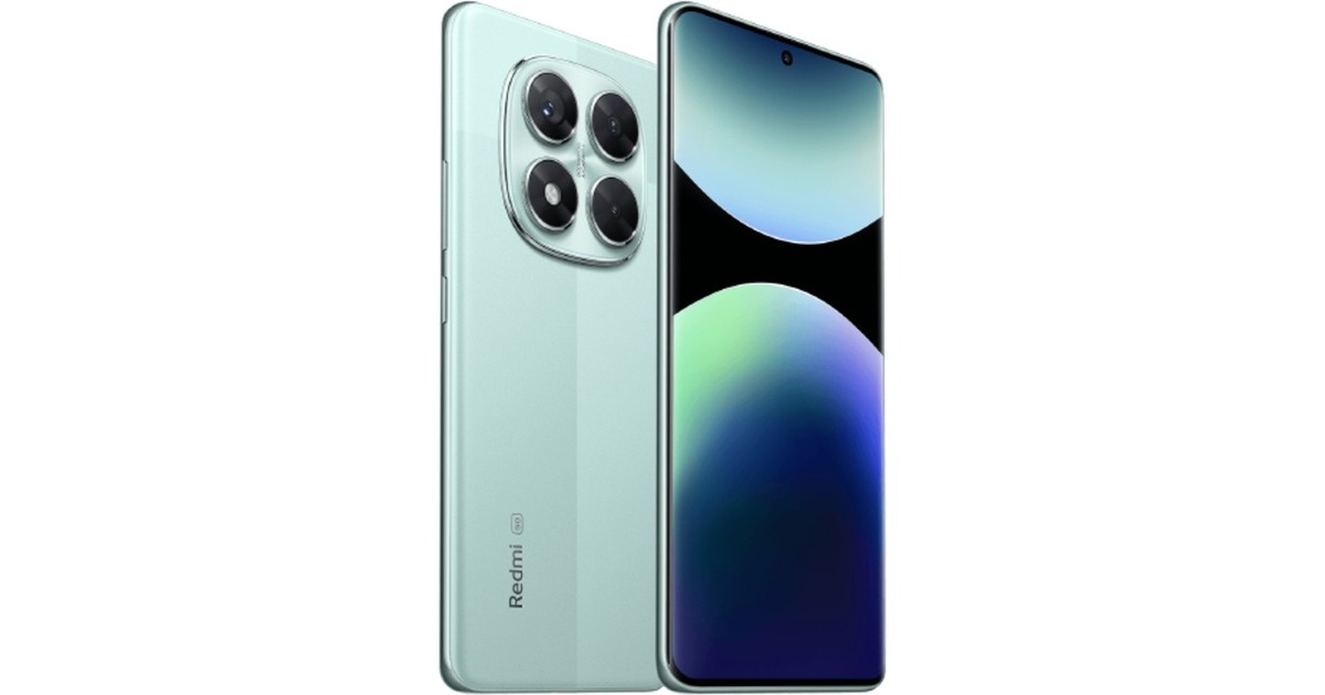 Xiaomi Redmi Note 14 Pro 5G 512GB, Handy Coral Green, HyperOS, 12 GB