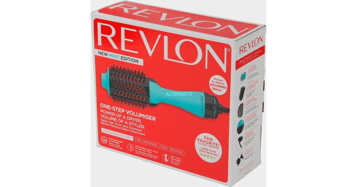 Warmluftbürste mint/schwarz One-Step RVDR5222MUKE Mint Edition, Salon Revlon Volumizer