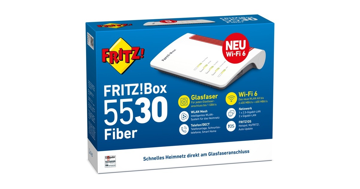 FRITZ! Box 5530 Fiber, Glasfaser-Router