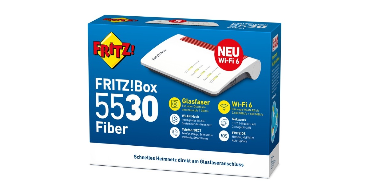 FRITZ! Box 5530 Fiber, Glasfaser-Router