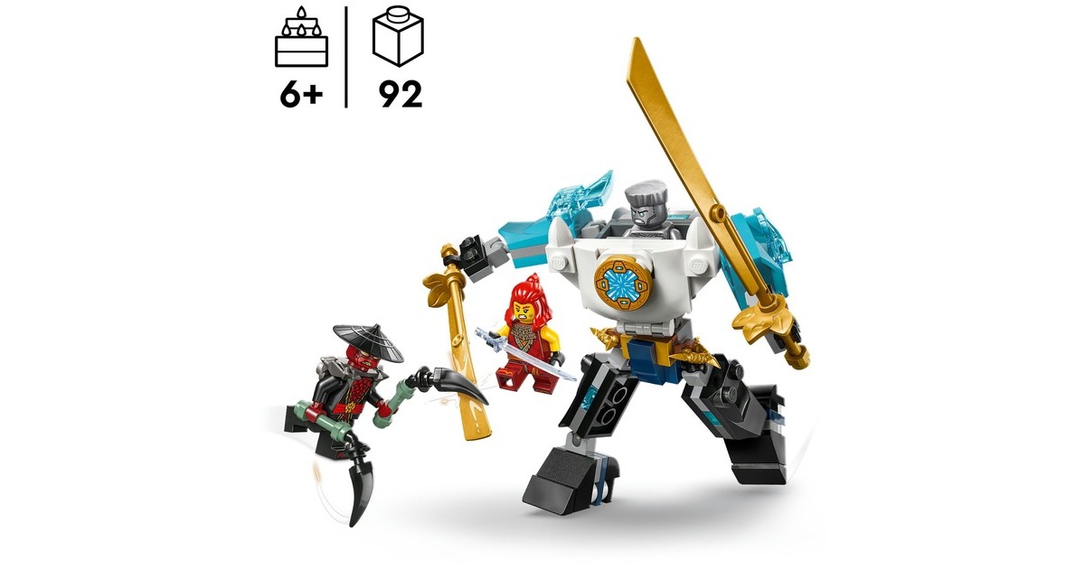 LEGO 71827 Ninjago Zanes Action-Mech, Konstruktionsspielzeug