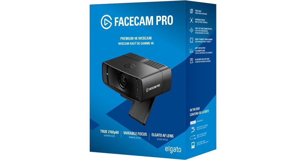 Webcam Pro, Facecam Elgato schwarz