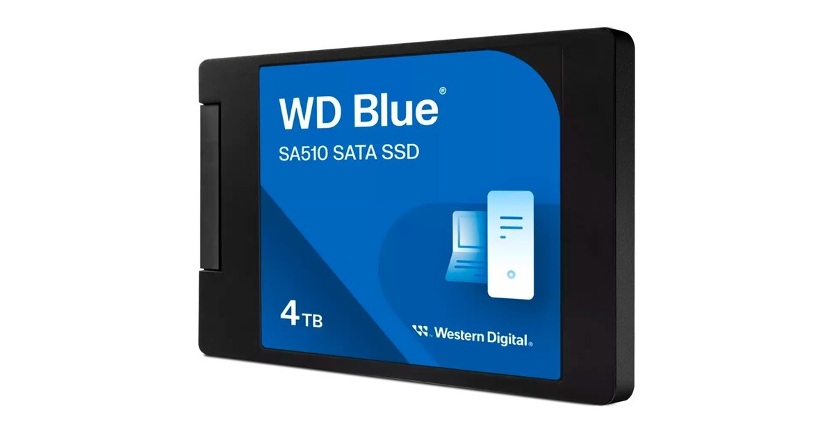 WD Blue SA510 4 TB SSD SATA 6 Gb s 2 5