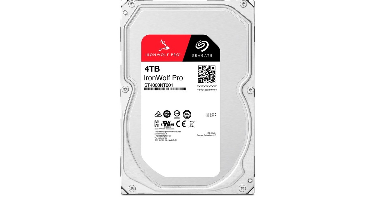 Seagate IronWolf Pro NAS 4 TB CMR, Festplatte SATA 6 Gb/s, 3,5