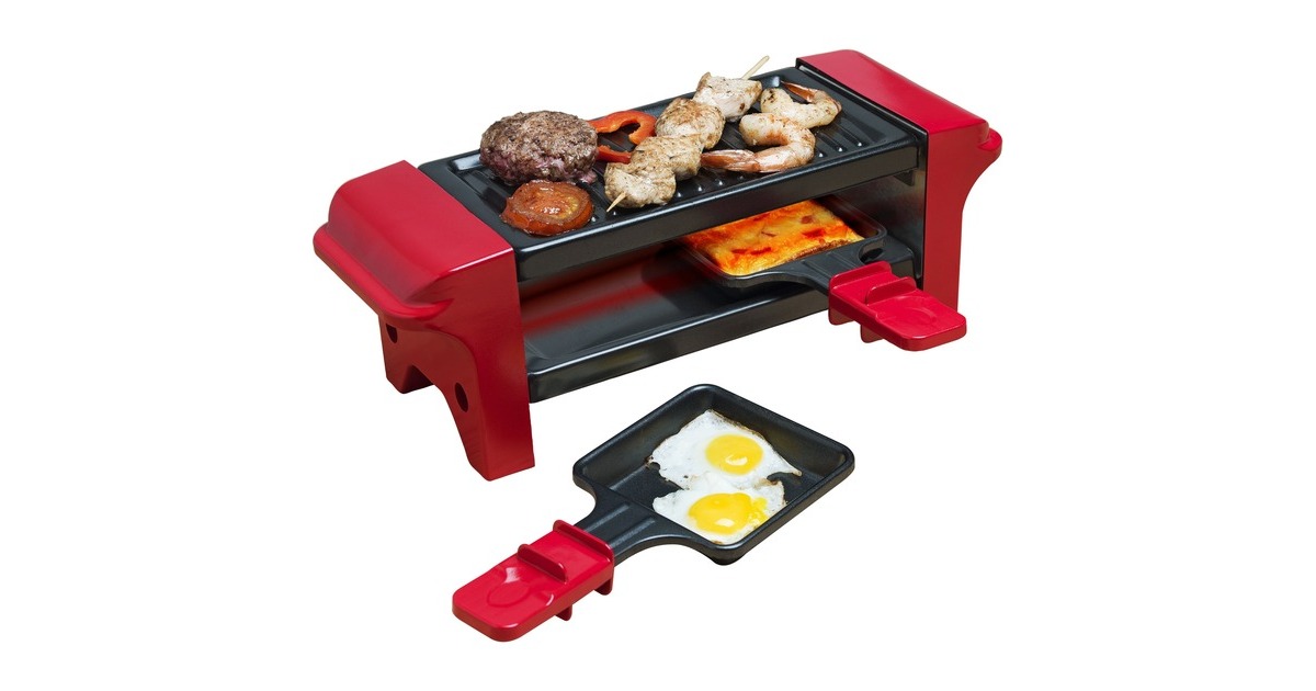 AGR102 Bestron rot Grill Raclette