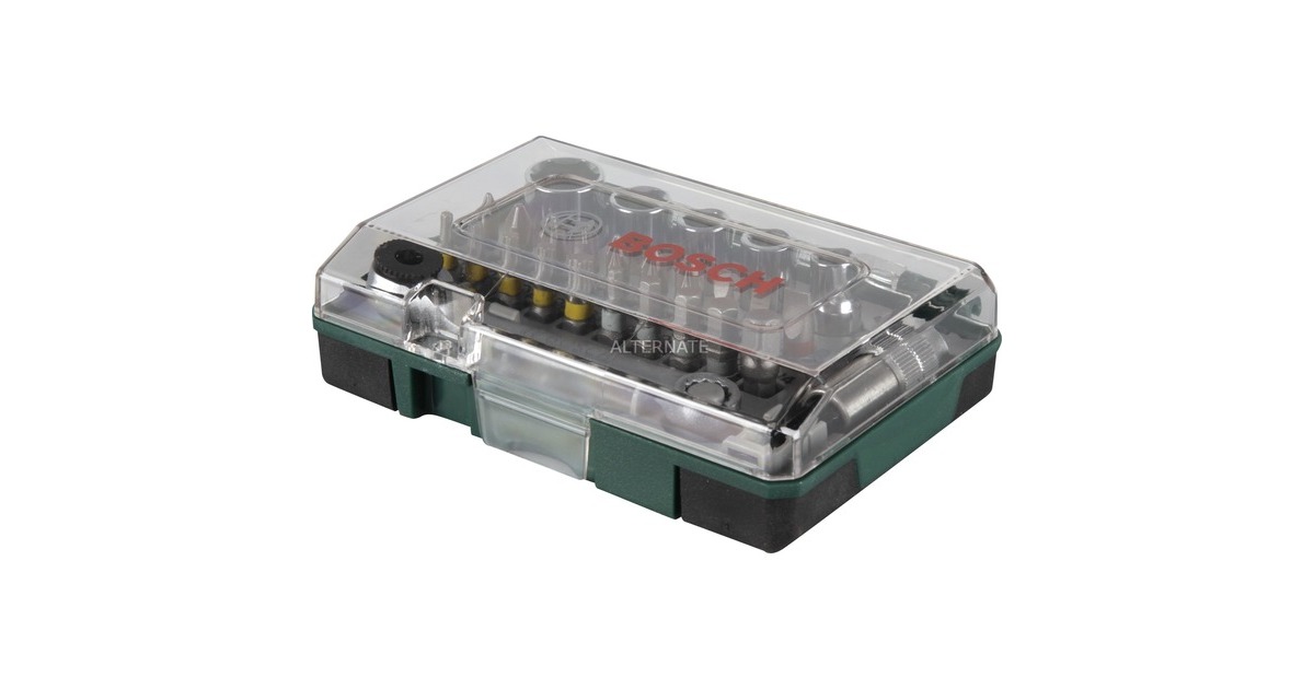 Mini Ratschen Set Bosch Heimwerken & Garten Mini Ratschen-Set 27-teilig, Werkzeug-Set grün