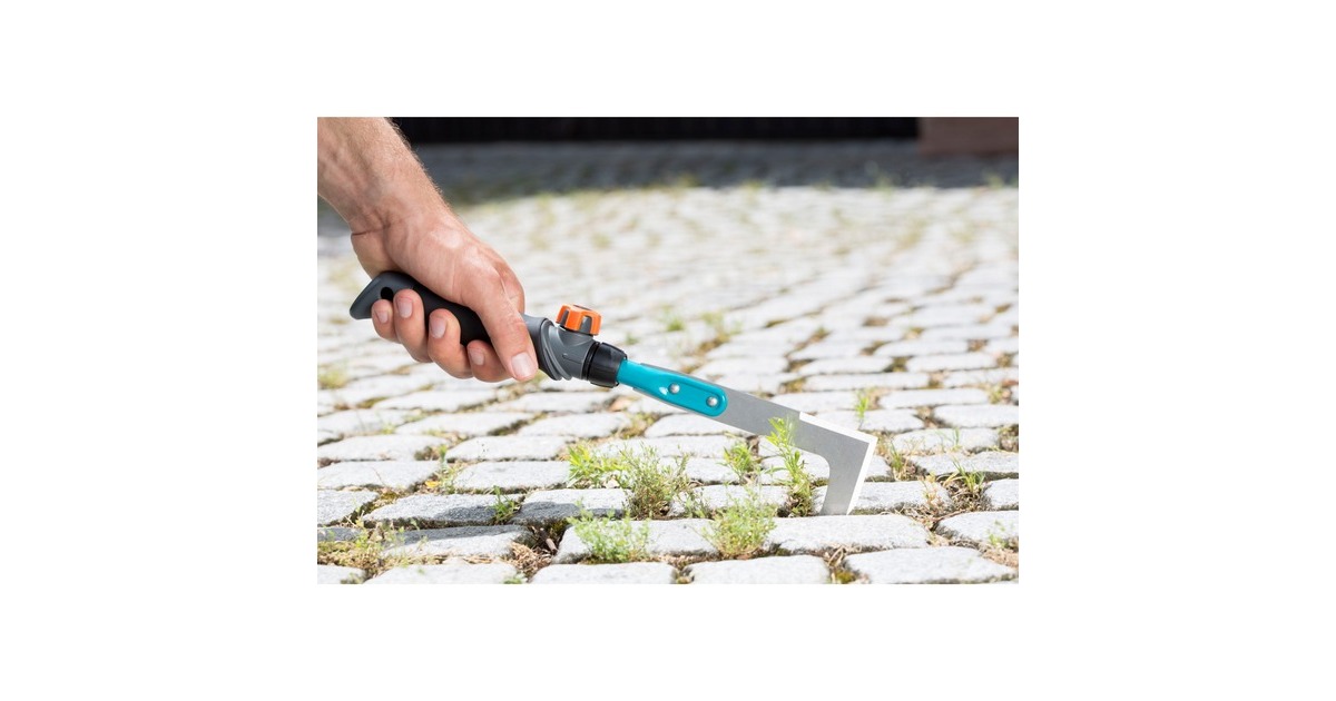 GARDENA combisystemFugenkratzer 892720 türkis/grau, mit Kurzstiel