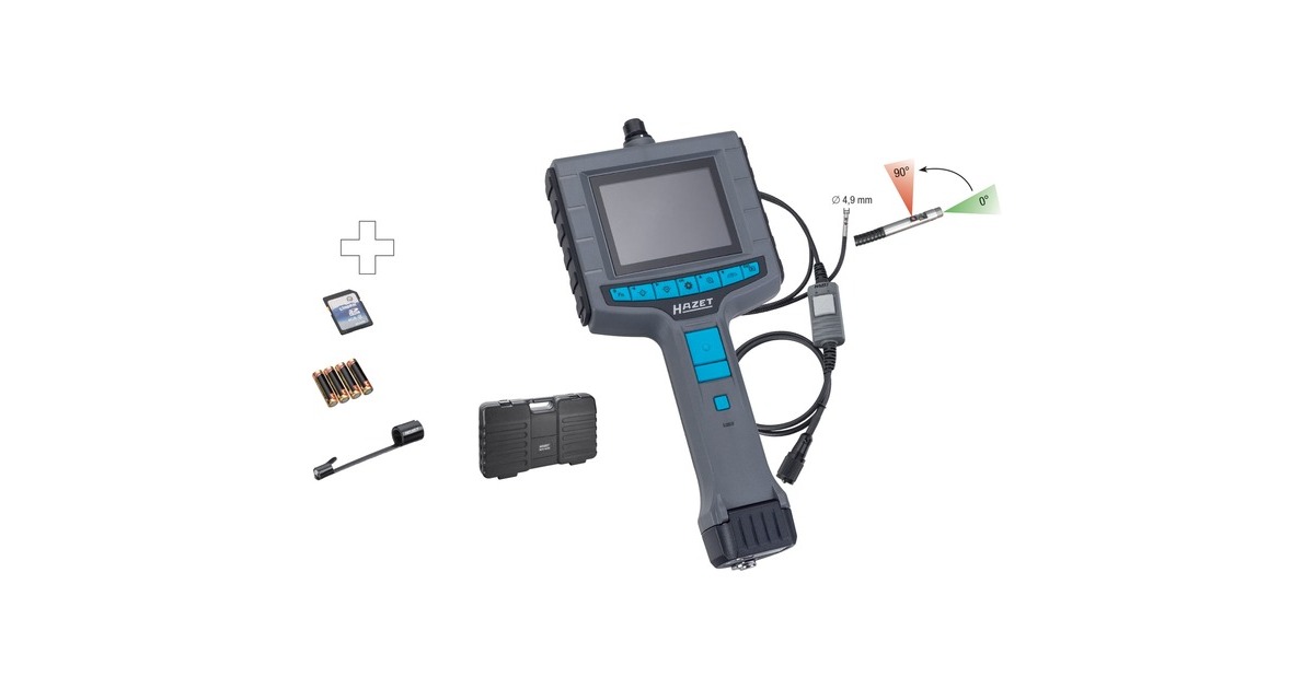 Hazet Video-Endoskop 4812-10/4S, Inspektionskamera anthrazit/blau