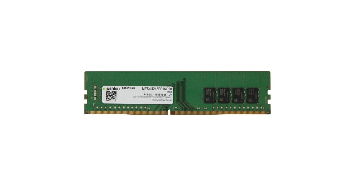Mushkin Essentials mes4u213ff16g28 ddr4 UDIMM 16 GB pc3 - 17000 2133 MHz 15 - 15 - 15 - 35 LOT 2pc- Mushkin Essentials 16GB PC4-2133 2Rx8 Memory MES4U213FF16G28  #M20-22