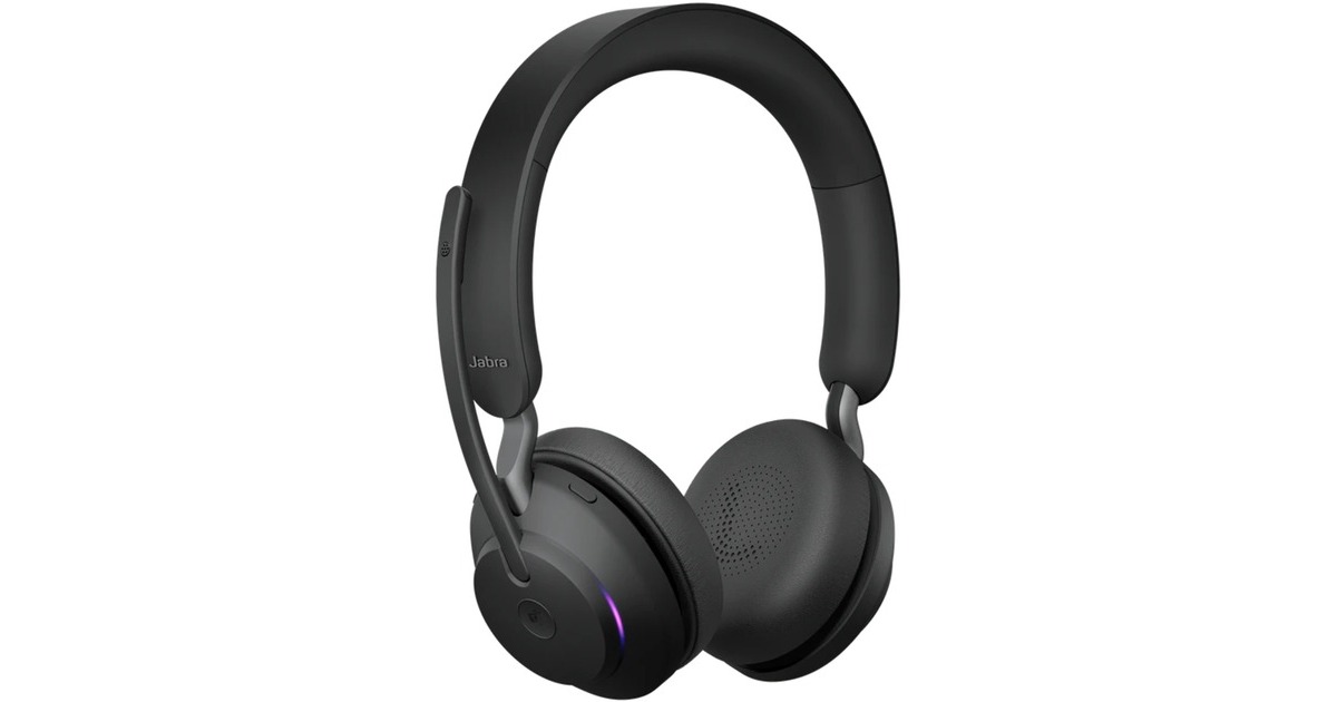 Jabra Evolve2 65, Headset schwarz, Microsoft Teams, USB-A, Ladestation