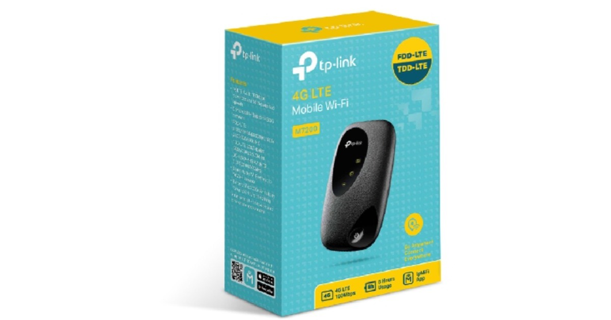 TP-Link M7200, Mobile WLAN-Router schwarz