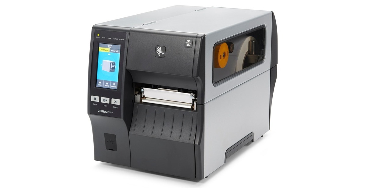 Zebra ZT411, Etikettendrucker schwarz/grau, 203 dpi, EPL, ZPL, ZPL