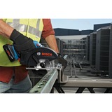 Bosch Akku-Metallkreissäge GKM 18V-50 Professional solo, Handkreissäge blau/schwarz, ohne Akku und Ladegerät, in L-BOXX