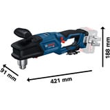 Bosch Akku-Winkelbohrmaschine GRD 18V-127 Professional solo, 18Volt blau/schwarz, ohne Akku und Ladegerät