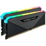 Corsair DIMM 64 GB DDR4-3600 (2x 32 GB) Dual-Kit, Arbeitsspeicher schwarz, CMN64GX4M2Z3600C18, Vengeance RGB RT, INTEL XMP