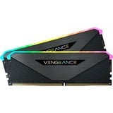 Corsair DIMM 64 GB DDR4-3600 (2x 32 GB) Dual-Kit, Arbeitsspeicher schwarz, CMN64GX4M2Z3600C18, Vengeance RGB RT, INTEL XMP