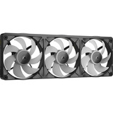 Corsair iCUE LINK RX360 II Unified Frame RGB-PWM, Gehäuselüfter schwarz, mit iCUE LINK-System-Hub, Black, 360 mm