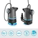 GARDENA Klar-/Schmutzwasser-Tauchpumpe 20000 BASIC, Tauch- / Druckpumpe grau/schwarz, 550 Watt