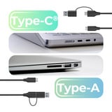 ICY BOX IB-201T-CU31 2.5" SATA HDD/SSD Gehäuse, Laufwerksgehäuse schwarz, mit USB Type-C/Type-A Combokabel